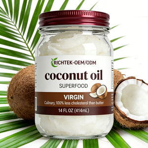 <span class=keywords><strong>Olio</strong></span> <span class=keywords><strong>di</strong></span> <span class=keywords><strong>Cocco</strong></span> Extra Vergine Puro Biologico Spremuto a Freddo per Capelli, Pelle e Cucina con Sapore Fresco - Product Image 5