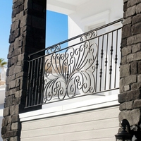 Barandillas de Hierro Forjado para Balcón de Apartamento u Hotel, Diseño Tradicional, Resistentes al Agua, para Exteriores