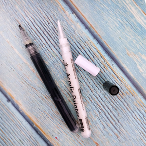 Flysea Tùy Chỉnh Màu Đen Và Trắng 2-Đánh Dấu Màu Acrylic Sắc Tố Đánh Dấu Màu Sắc Tươi Sáng Đánh Dấu - Product Image 2