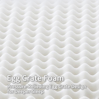 Matelas hybride personnalisable en latex et ressorts ensachés à haut maintien pour appartement contemporain - Fermeté moyenne, Série Sleep Flower Star Language
