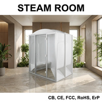 Salle de bain à vapeur humide moderne en acrylique avec panneau de commande informatique pour utilisation en salle de bain