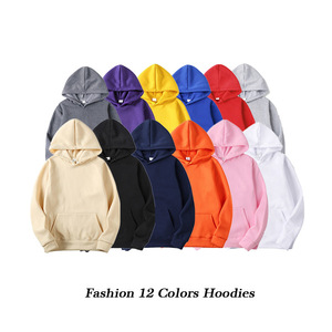 Bán buôn tùy chỉnh Puff in logo áo in unisex dập nổi đồng bằng thăng hoa trống đồng bằng quá khổ Boxy người đàn ông Hoodies - Product Image 2