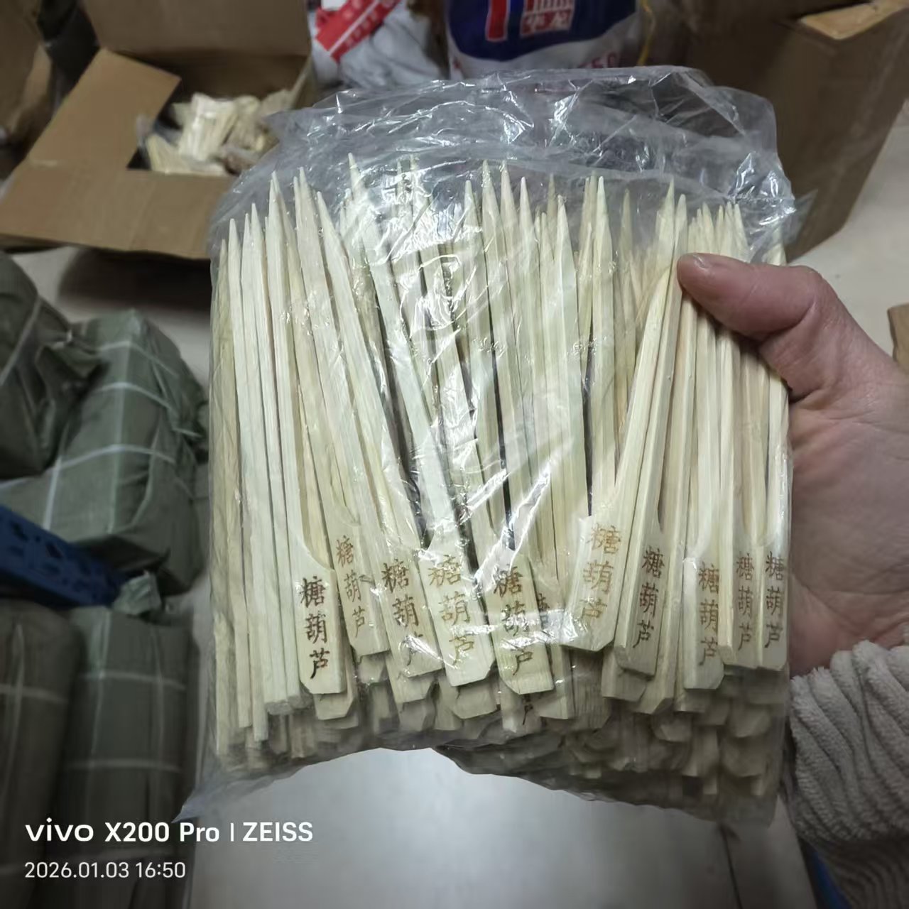 Étiquette de poignée de lettrage double face-12-100 sacs