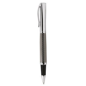 Bolígrafo Rollerball Gris Cromado, Instrumento de Escritura Premium, Diseño Elegante, Flujo de Tinta Suave, Uso Profesional - Product Image 2