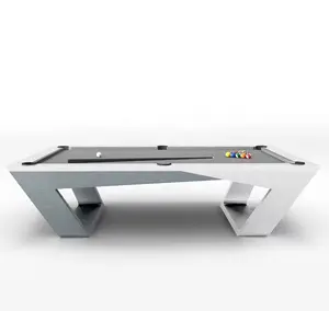 थोक व्यावसायिक गुणवत्ता 9 फीट और 7 फीट पूल टेबल मानक आकार के स्लेट बेड के साथ असली लकड़ी का फ्रेम घरेलू उपयोग के लिए लोकप्रिय बिक्री