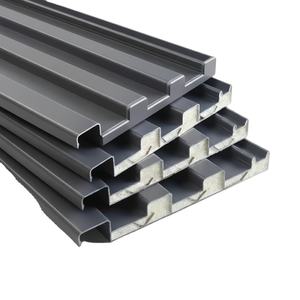 Revêtement mural extérieur moderne en aluminium, panneau Great Wall, résistant au feu, écologique, imperméable, isolation thermique, nervuré - Product Image 1