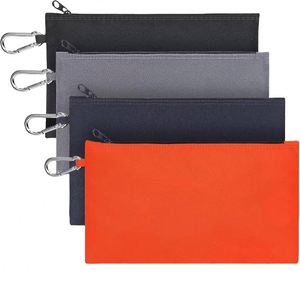 BSCI Factory Factory OEM Cotton Canvas <b>Tool</b> <b>Bag</b> Heavy Duty Storage <b>Bag</b> <b>Small</b> <b>Tool</b> Pouch with Zipper - Product Image 1