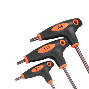 T10 T15 T20 T25 T27 T30 T40 T45 T50 in plastica T manico Torx chiave <span class=keywords><strong>a</strong></span> <span class=keywords><strong>stella</strong></span> in acciaio <span class=keywords><strong>a</strong></span> doppia estremità Anti-manomissione Torx chiavi chiave - Product Image 1