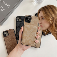 Étui de téléphone en cuir artificiel de luxe antichoc avec porte-cartes pour 11/12/13/14/15/16/17 Pro Max 12/13 Mini Xs Max 14 Plus