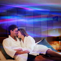 Lampe de projection USB AB Aurores Boréales, ciel étoilé, motif aquatique, lumière laser pour ambiance musicale, veilleuse
