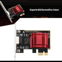 Carte Lan PCI Express 2.5G à port unique pour PC RT8125B RJ45 PCIe1x Ethernet Controller FCC CE support