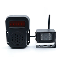 Caméra de recul sans fil AI BSD de 7 pouces avec vision nocturne et haut-parleur d'alarme, système de surveillance par caméra de recul pour voitures et camions
