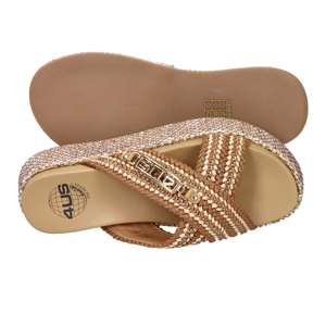 Sandales compensées en cuir pour femme 4Us Paciotti, talon de 5 cm, taille 38 - Product Image 6