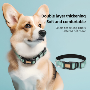 <span class=keywords><strong>Collier</strong></span> <span class=keywords><strong>pour</strong></span> animaux de compagnie réglable uni, vente en gros, étiquette privée, <span class=keywords><strong>collier</strong></span> <span class=keywords><strong>pour</strong></span> chiens en nylon personnalisé - Product Image 2