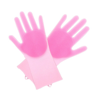 Silicone Usine Vente Chaude Pet Shop Fournitures Pet Toilettage Gant pour Chien Propre Brosse De Bain Chien Gant De Bain Chat Petting Gant - Product Image 3