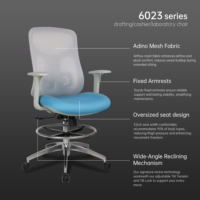 Chaise de caisse pivotante ergonomique en maille pour supermarché et magasin – Vente en gros