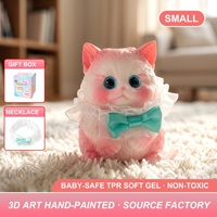 Jouets Squishy Personnalisés en TPR Anti-Stress à Presser, Animaux Géants Chat Doux Sensoriels Mignons Kawaii en Forme de Mascotte, Jouet Fidget en Boîte, Vente en Gros