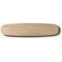 Table console en bois cannelé moderne haut de gamme RH, meuble d'entrée de luxe, table de couloir côtelée style California Casual, bureau d'appoint Japandi