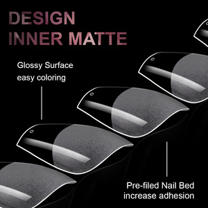 High Quality Luxury Salon Use Trace Less False <b>Nails</b> ABS Frosted Short Square Almond <b>Nail</b> Tips <b>Nail</b> <b>Extension</b> for Finger - Product Image 5