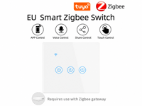 Interrupteur mural intelligent universel tactile OCY TuYa Zigbee 110-240VAC pour appareils domotiques (prise monophasée ou biphasée)