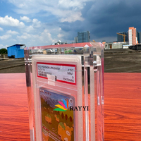 Vitrine de présentation en acrylique pour cartes PSA et BGS Guard avec protection intégrée