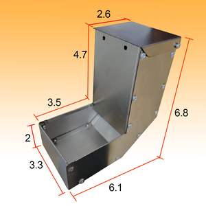 JH-Mech Mangeoire à lapin moderne personnalisable non toxique polyvalente mangeoire à oiseaux en acier inoxydable mangeoire à lapin - Product Image 3