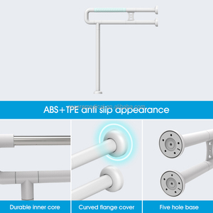 Maniglia di Sicurezza <span class=keywords><strong>per</strong></span> WC in TPE Antiscivolo, Temperatura Costante, Design Moderno - Product Image 4