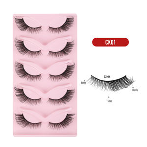 Nuevo Diseño de Pestañas Ojo de Gato Aladas Estilo Zorro Pestañas de <span class=keywords><strong>Seda</strong></span> Natural Tipo Ala de Ángel Pestañas de Visón Sintético Esponjosas - Product Image 5