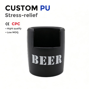 Jouet sensoriel anti-stress en PU à montée lente en forme de chopes à bière personnalisées pour la décoration de bureau et cadeau promotionnel - Product Image 1