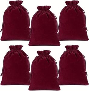 Pochette en velours personnalisée avec cordon de serrage pour écouteurs et bijoux, sac de rangement anti-poussière en flanelle noire pour bijoux - Product Image 1