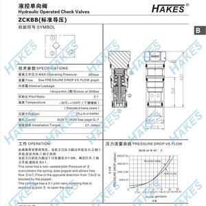 Vanne de retenue hydraulique standard ZCKBB, structure à diaphragme et à bille pour les fluides huileux et aqueux - Product Image 4