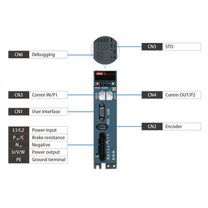 <span class=keywords><strong>Motor</strong></span> <span class=keywords><strong>Servo</strong></span> AC Lingchen PLC Ethercat 850W-380V e Controlador de Acionamento com Freio - Product Image 4