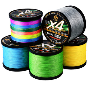 Ligne de pêche flottante tressée 4 brins YACUMA 1000M, ultra résistante en PE, lancer fluide, accessoires de pêche <span class=keywords><strong>pour</strong></span> achigan, <span class=keywords><strong>truite</strong></span>, carpe, lac et mer - Product Image 1