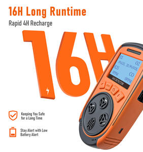 Multi gás combustível portátil detector H2S CO O2 alarme monóxido de carbono detector gás natural analisador de oxigênio H2S <span class=keywords><strong>LEL</strong></span> - Product Image 6