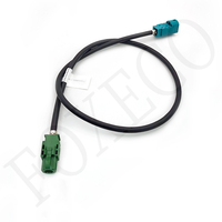 Câble LVDS FOXECO HSDLVDS sur mesure pour écran de commande central de voiture, conducteurs en cuivre étamé, connecteur adaptateur IP67