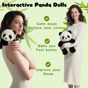 Oem odm התאמה אישית pp כותנה רכה פנדה ריאליסטית ממולא צעצוע צעצוע לחיפוי רגשי תמיכה בחיקוי טבעי - Product Image 4