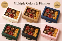 Emballage personnalisé avec votre propre logo, boîtes à biscuits divisées en 6 compartiments avec fenêtre en PET pour biscuits, macarons, pâtisseries