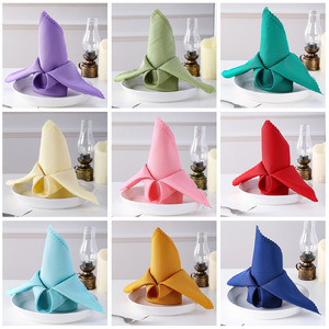 Serviettes de <span class=keywords><strong>table</strong></span> carrées en polyester en gros, durables, écologiques, personnalisées pour les banquets de mariage romantiques, la décoration de dîners d'hôtel - Product Image 2