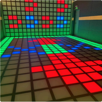 Dalles de sol interactives en métal LED pour parc de trampolines intérieur, lumières sensorielles d'entraînement et de danse pour enfants et adultes