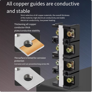 TC铜端子块大电流电缆固定连接器60-600a连接到大功率螺钉端子块 - Product Image 5