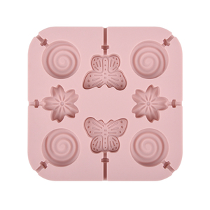 MUYULINS factory multi-cavity <b>bear</b> butterfly round candy LFGB platinum non-stick BPA-free silicone lollipop mold - Product Image 5