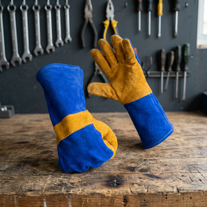 Gants de soudage en Kevlar à double couche de 40 cm, résistants aux hautes températures, texture lisse, manchette de sécurité, gants de travail robustes, vente en gros - Product Image 3