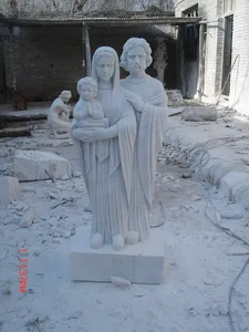 Statues de Jésus-Christ en marbre blanc pur de Chine à vendre STONE-SJ001 - Product Image 3