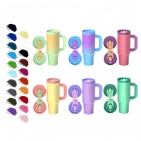 Vente en gros de gobelets isothermes personnalisés de 40 oz avec paille rabattable brevetée, en acier inoxydable 304, avec couvercle, double paroi sous vide, gobelet à café de voyage