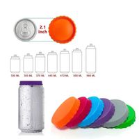Couvre-boissons en silicone avec logo personnalisé, anti-fuite, hermétique, couvercles pour bière, service OEM ODM, qualité alimentaire, réutilisables, bouchons pour canettes de boissons, fabrication en usine