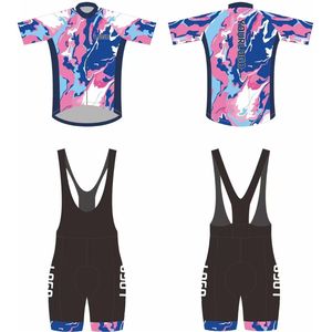 Ensemble de maillots de vélo personnalisés à manches longues imprimés par sublimation de haute qualité pour hommes et femmes ensemble de maillots de vélo de route personnalisés bavoirs de cyclisme - Product Image 2