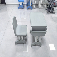 Ensemble de bureau et chaise pour étudiants, de haute qualité, moderne, durable, ergonomique, écologique, en métal, réglable en hauteur, pour une utilisation dans la chambre