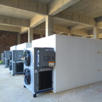 Industriële automatische voedseldroogmachine warmtepompdroger commerciële dehydrator voor fruit, groenten, vlees, vis, kruiden, hout en slib