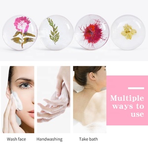 OEM tùy chỉnh khuôn mặt cơ thể làm sạch handmade pha lê trong suốt Vegan nghệ tây axit amin xà phòng - Product Image 2