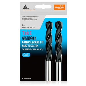 Foret universel en carbure Ttake Ta1001, revêtement Nano TiAlN, forets en carbure non percés 3Xd - Product Image 2